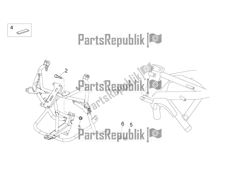 Tutte le parti per il Telaio Ii del Moto-Guzzi Norge 1200 IE 8V 2017