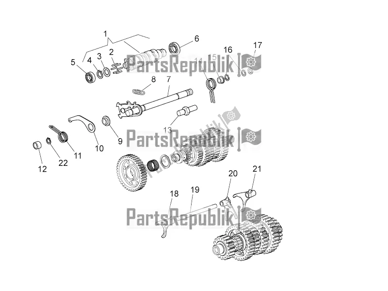 Toutes les pièces pour le Sélecteur De Boîte De Vitesses du Moto-Guzzi Norge 1200 IE 8V 2017