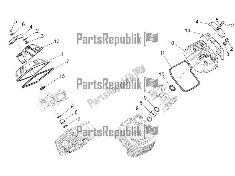 Toutes les pièces pour le Couverture De Tête du Moto-Guzzi Norge 1200 IE 8V 2017