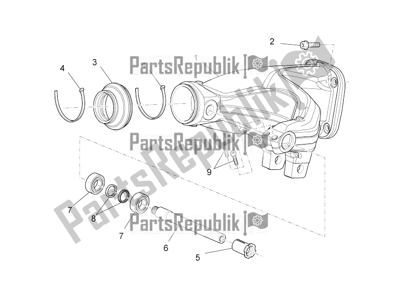 Wszystkie części do Rami? Wahad? Owe Moto-Guzzi Norge 1200 IE 8V 2017