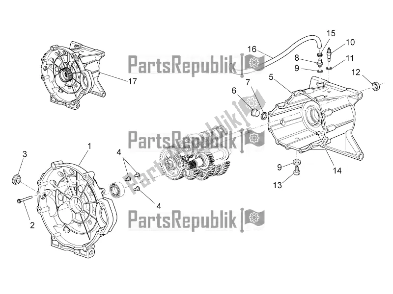 Tutte le parti per il Gabbia Di Trasmissione del Moto-Guzzi Norge 1200 IE 8V 2017