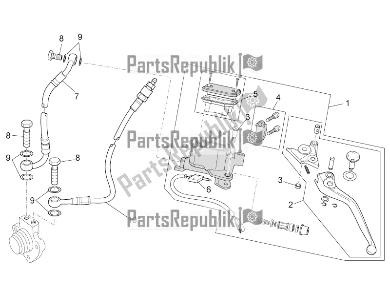 Toutes les pièces pour le Commande D'embrayage Complète du Moto-Guzzi Stelvio 1200 8V E3 ABS Std-ntx 2016