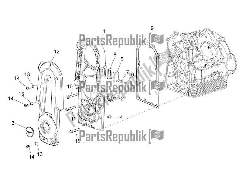 Tutte le parti per il Carter Ii del Moto-Guzzi Stelvio 1200 8V E3 ABS Std-ntx 2016