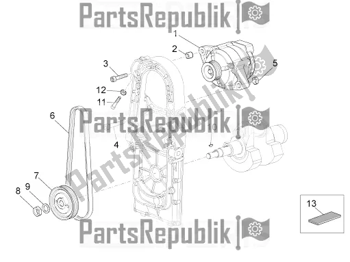 Tutte le parti per il Generatore Di Corrente del Moto-Guzzi Stelvio 1200 8V E3 ABS Std-ntx 2016