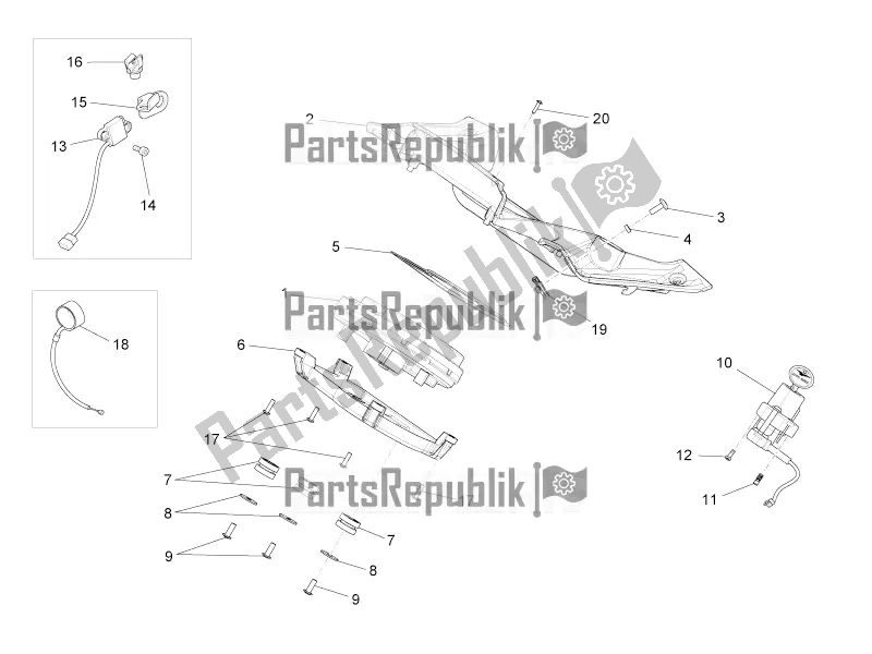 Alle onderdelen voor de Dashboard van de Moto-Guzzi Stelvio 1200 8V E3 ABS Std-ntx 2016