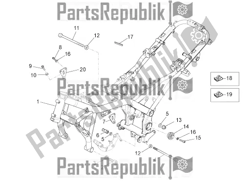 Alle onderdelen voor de Kader van de Moto-Guzzi Stelvio 1200 8V E3 ABS Std-ntx 2016