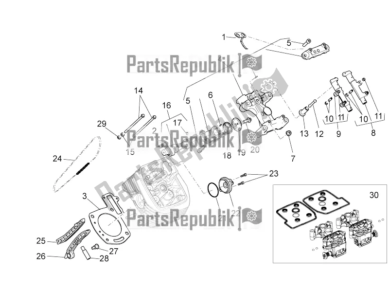 Toutes les pièces pour le Système De Synchronisation De Cylindre Lh I du Moto-Guzzi Stelvio 1200 8V E3 ABS Std-ntx 2016