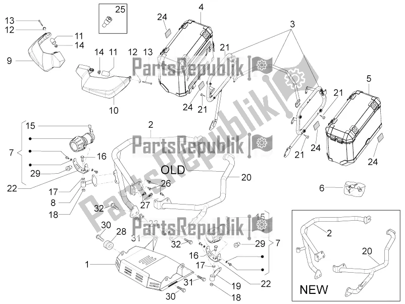 Toutes les pièces pour le Pièces Spéciales du Moto-Guzzi Stelvio 1200 8V E3 ABS Std-ntx 2016