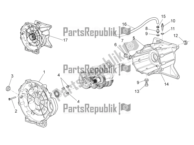 Toutes les pièces pour le Cage De Transmission du Moto-Guzzi Stelvio 1200 8V E3 ABS Std-ntx 2016