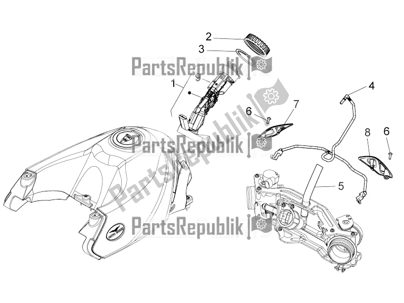 Toutes les pièces pour le Réserve De Carburant du Moto-Guzzi Stelvio 1200 8V E3 ABS Std-ntx 2017