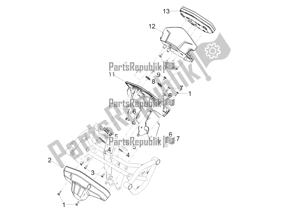 Tutte le parti per il Strumenti del Moto-Guzzi V 85 TT E4 ABS 2019 Emea 850 2019