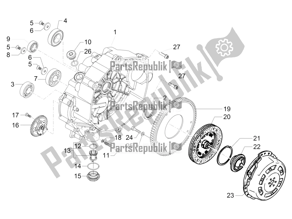 Todas las partes para Embrague I de Moto-Guzzi V7 II Racer 750 ABS 2016