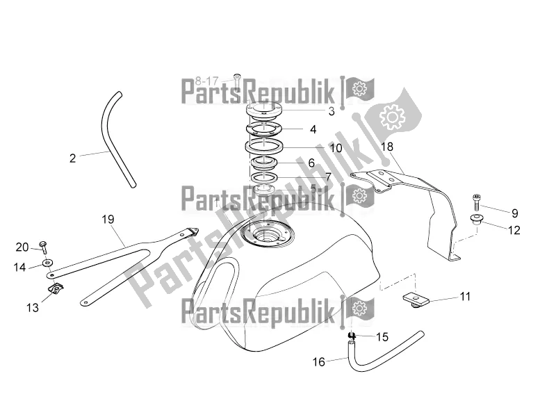 Todas las partes para Depósito De Combustible de Moto-Guzzi V7 II Racer 750 ABS 2016