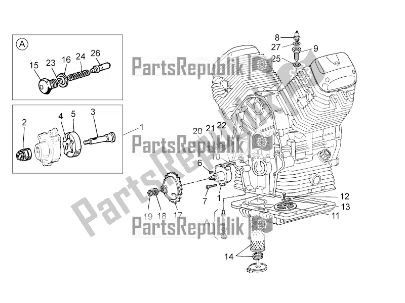 Tutte le parti per il Pompa Dell'olio del Moto-Guzzi V7 II Racer 750 ABS USA 2016