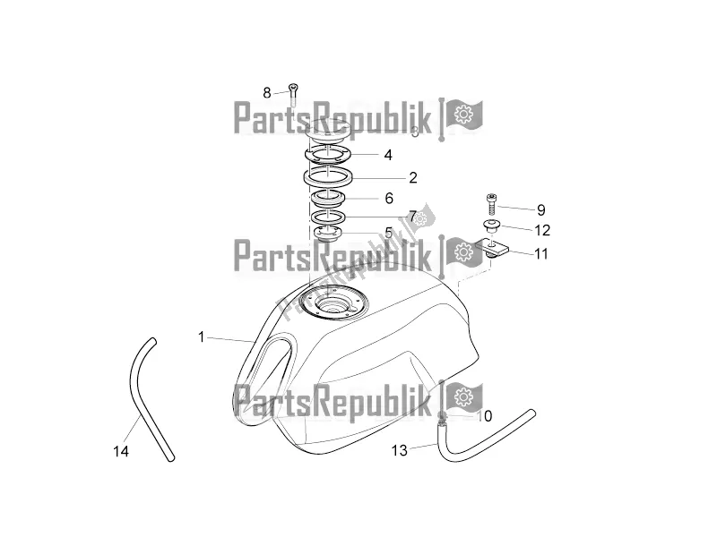 Tutte le parti per il Serbatoio Di Carburante del Moto-Guzzi V7 II Special 750 ABS 2016