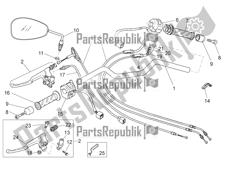 All parts for the Handlebar - Controls of the Moto-Guzzi V7 II Special 750 ABS 2016