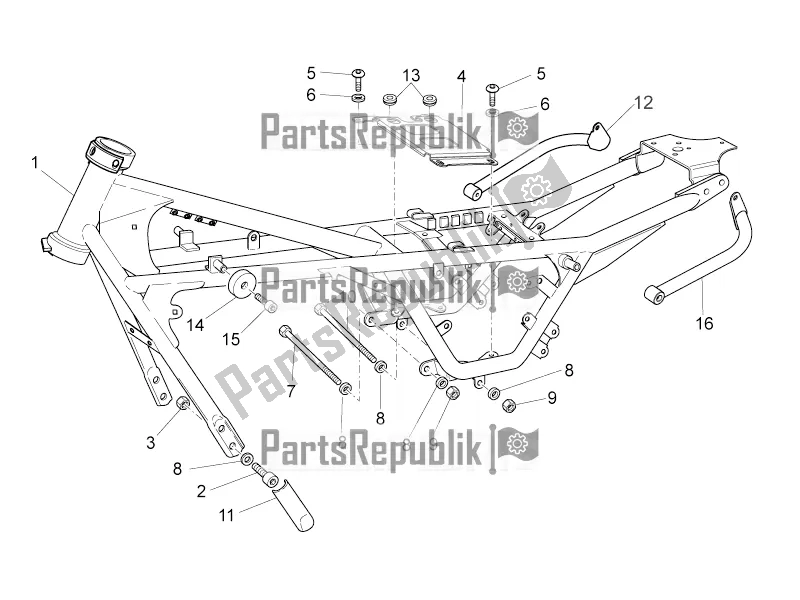 Todas las partes para Marco I de Moto-Guzzi V7 II Special 750 ABS USA 2016