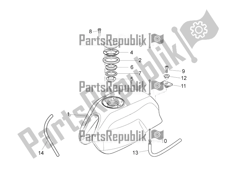 Todas las partes para Depósito De Combustible de Moto-Guzzi V7 II Special 750 ABS USA 2016