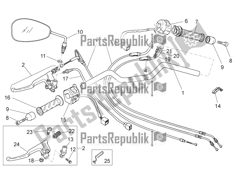 Todas las partes para Manillar - Controles de Moto-Guzzi V7 II Special 750 ABS USA 2016