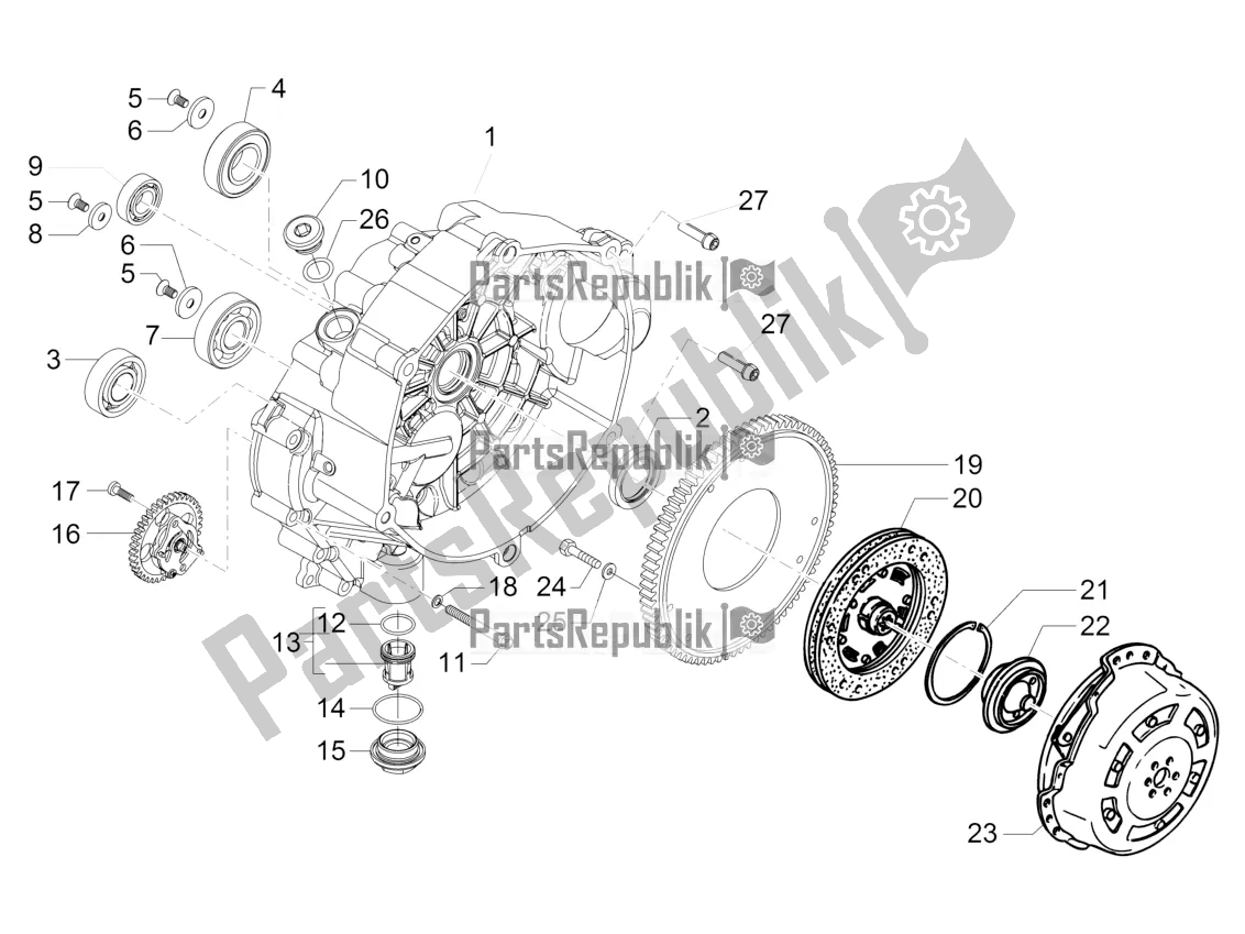 Toutes les pièces pour le Embrayage I du Moto-Guzzi V7 II Stone 750 ABS 2016