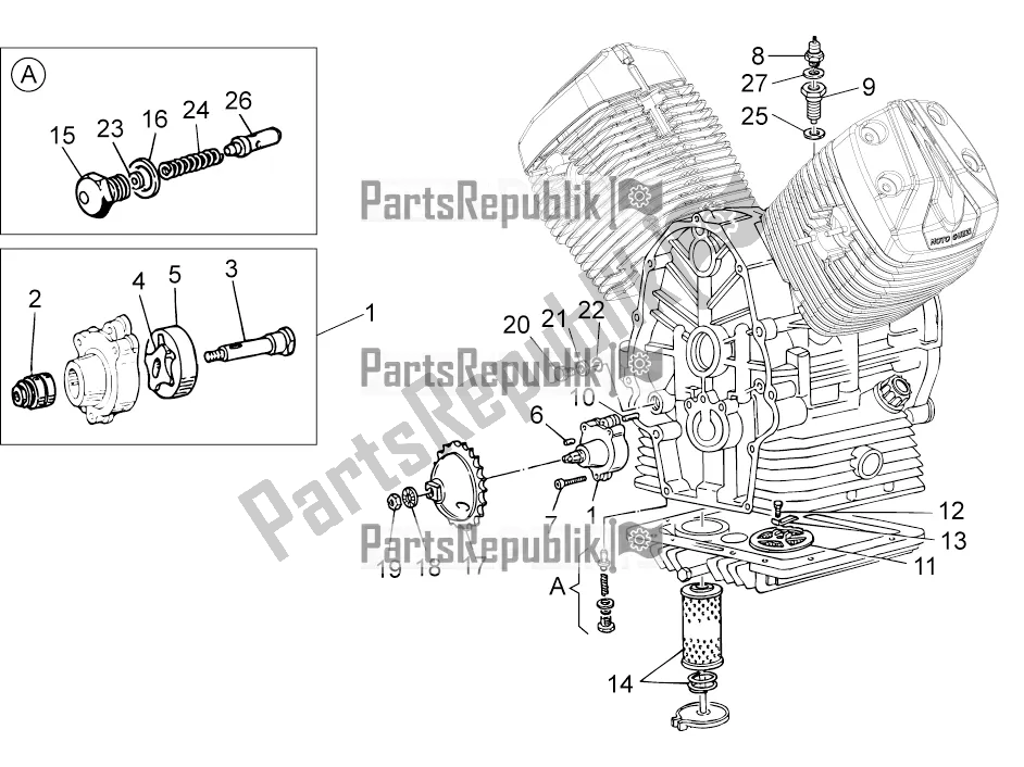 Toutes les pièces pour le La Pompe à Huile du Moto-Guzzi V7 II Stone 750 ABS 2016