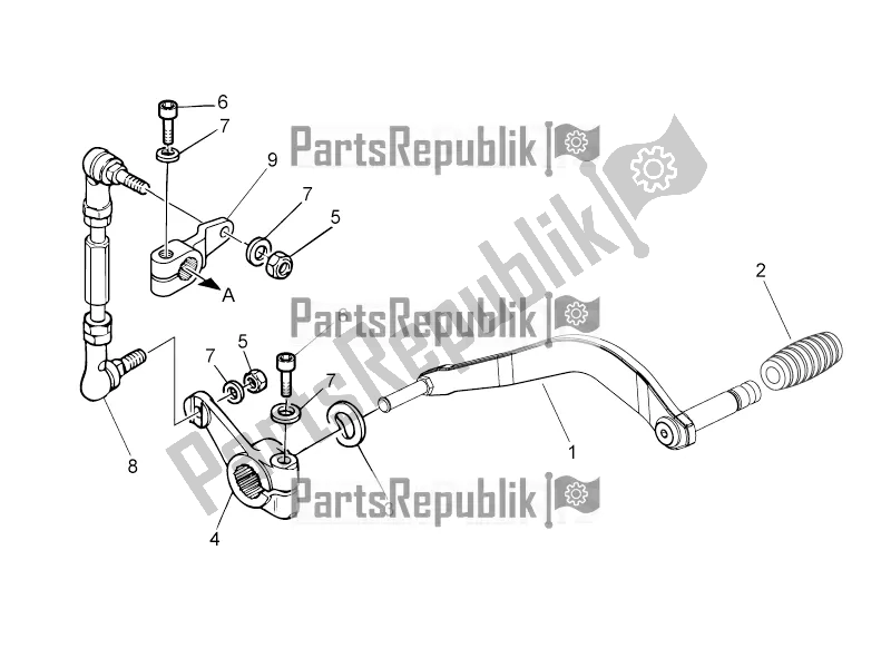 Tutte le parti per il Leva Del Cambio del Moto-Guzzi V7 II Stornello 750 ABS 2016