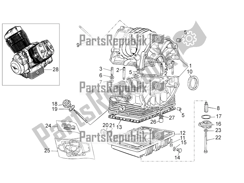 Toutes les pièces pour le Carter du Moto-Guzzi V7 II Stornello 750 ABS USA 2016