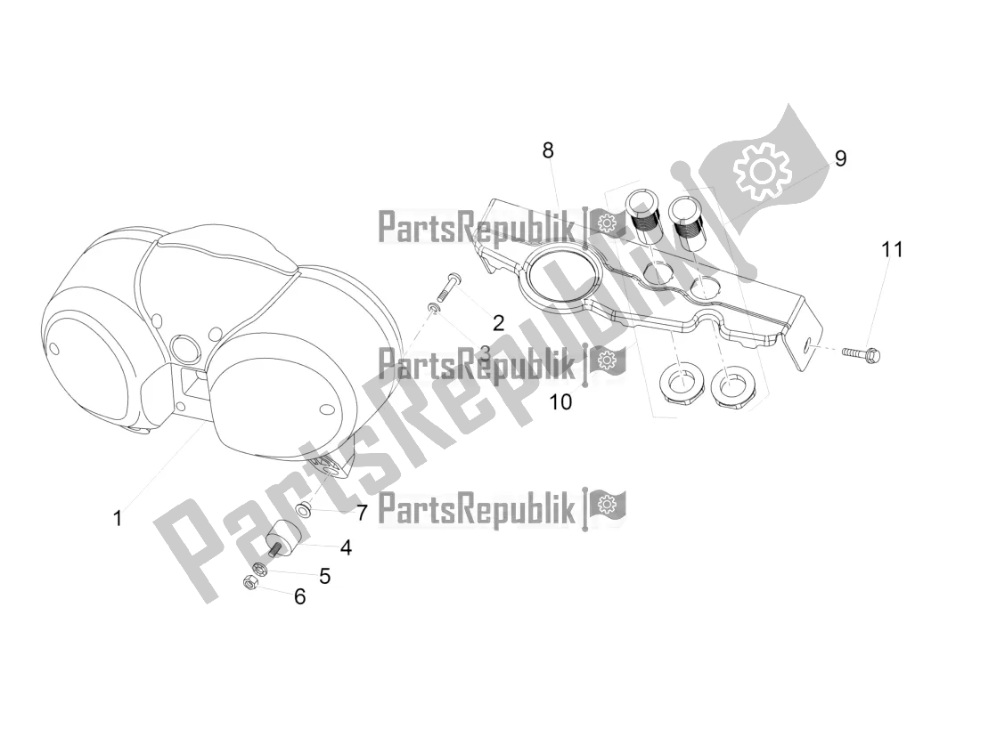Alle onderdelen voor de Dashboard van de Moto-Guzzi V7 II Stornello 750 ABS USA 2016