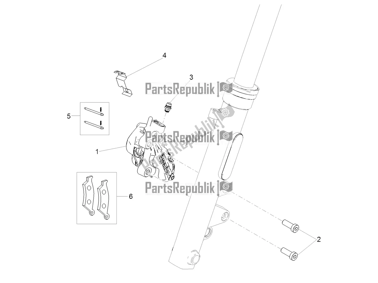 Todas las partes para Pinza De Freno Delantero de Moto-Guzzi V7 III Anniversario 750 ABS 2017