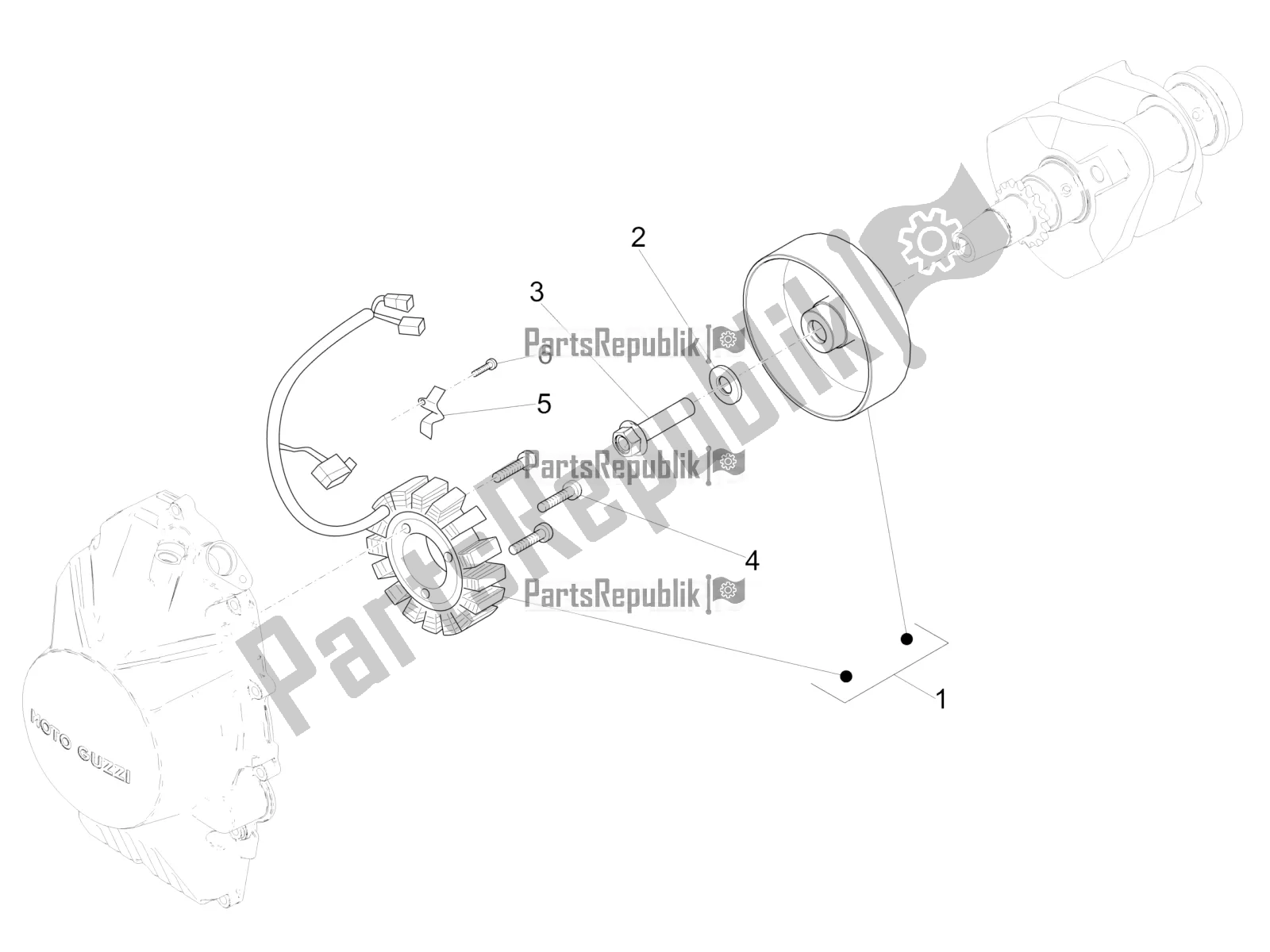 Todas las partes para Cdi Magneto Assy / Unidad De Encendido de Moto-Guzzi V7 III Carbon 750 2018