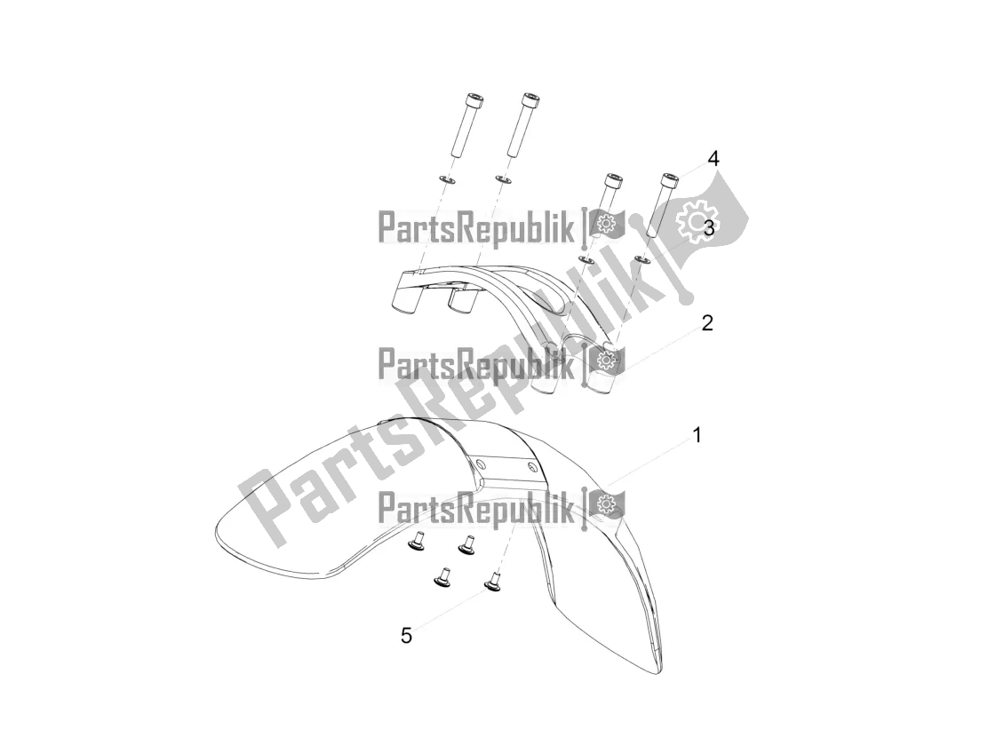 Tutte le parti per il Parafango Anteriore-colonna del Moto-Guzzi V7 III Carbon 750 2019