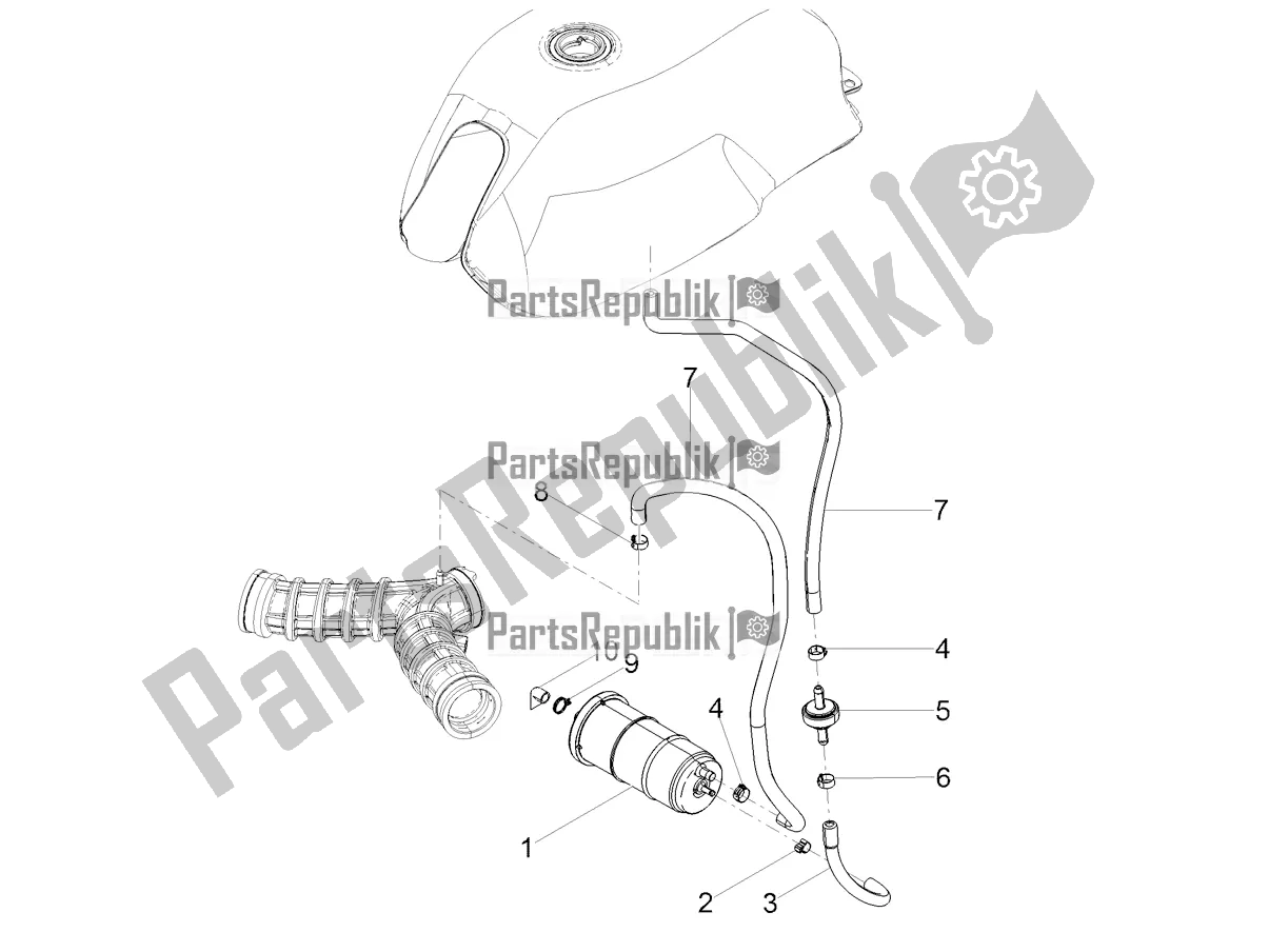 Todas las partes para Sistema De Recuperación De Vapor De Combustible de Moto-Guzzi V7 III Carbon 750 2019