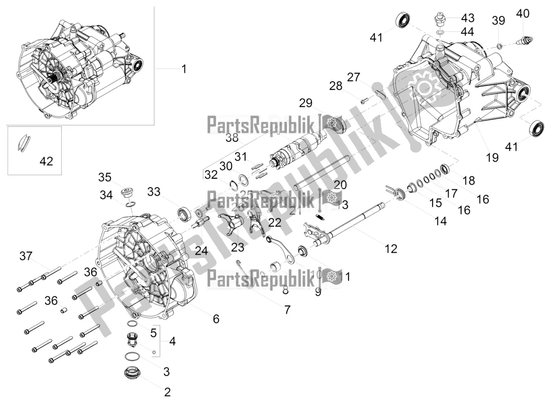 Toutes les pièces pour le Boîte De Vitesses / Sélecteur / Came De Changement De Vitesse du Moto-Guzzi V7 III Carbon 750 2019