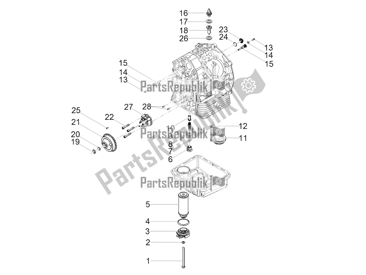 Toutes les pièces pour le Lubrification du Moto-Guzzi V7 III Carbon 750 2019