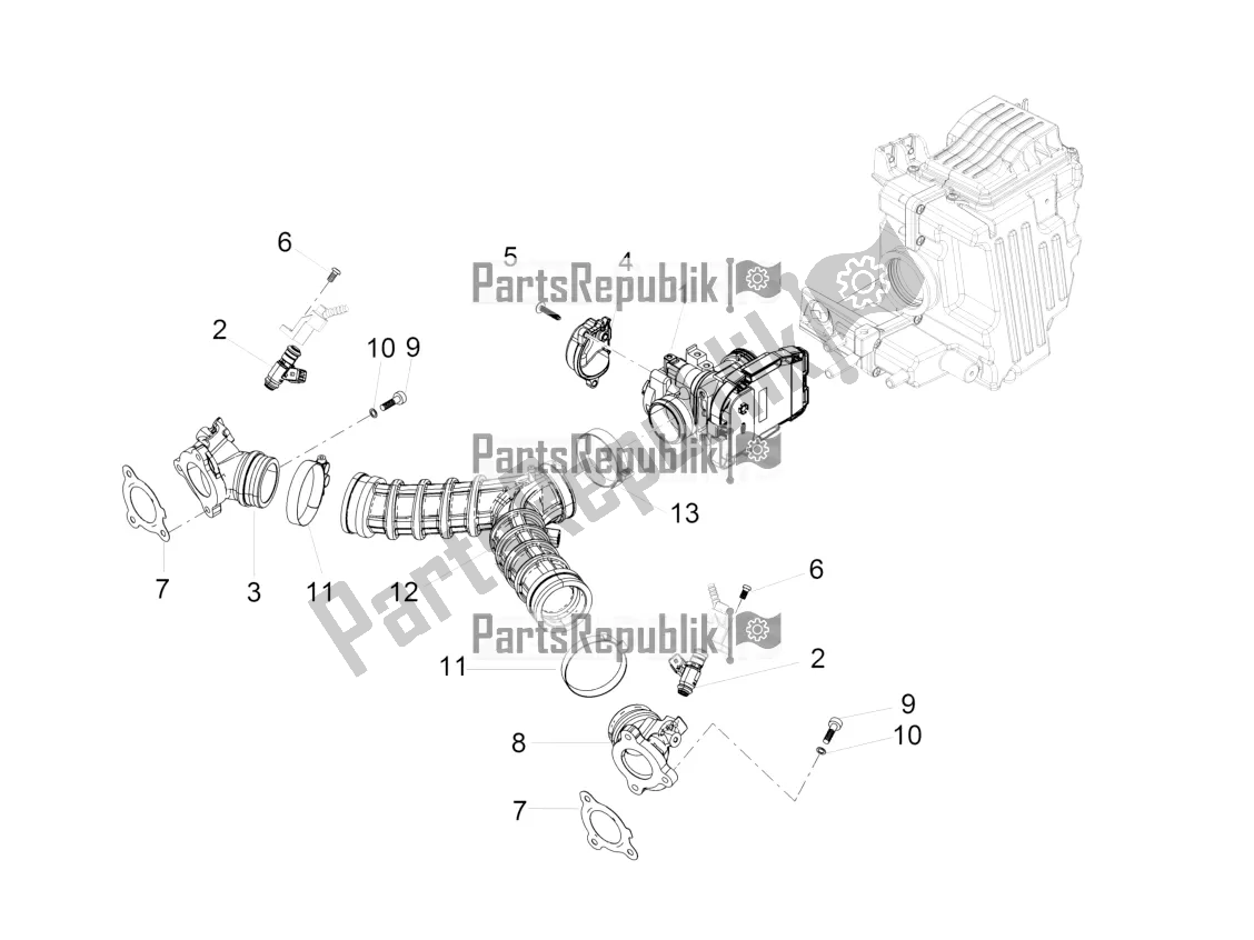 Toutes les pièces pour le Corps De Papillon du Moto-Guzzi V7 III Carbon 750 2019