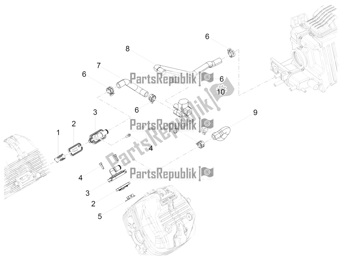 Tutte le parti per il Aria Secondaria del Moto-Guzzi V7 III Carbon 750 USA 2018