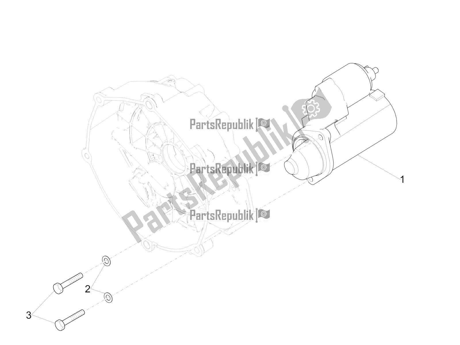 Toutes les pièces pour le Démarreur / Démarreur électrique du Moto-Guzzi V7 III Carbon 750 USA 2019