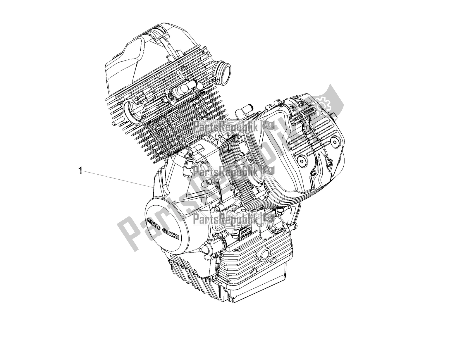 Toutes les pièces pour le Levier Partiel Pour Compléter Le Moteur du Moto-Guzzi V7 III Carbon Shine 750 2018