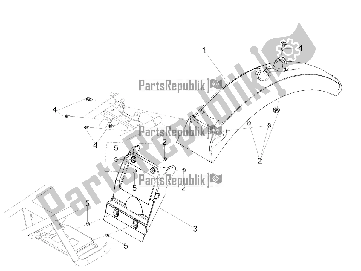 Alle onderdelen voor de Achterspatbord van de Moto-Guzzi V7 III Carbon Shine 750 2018