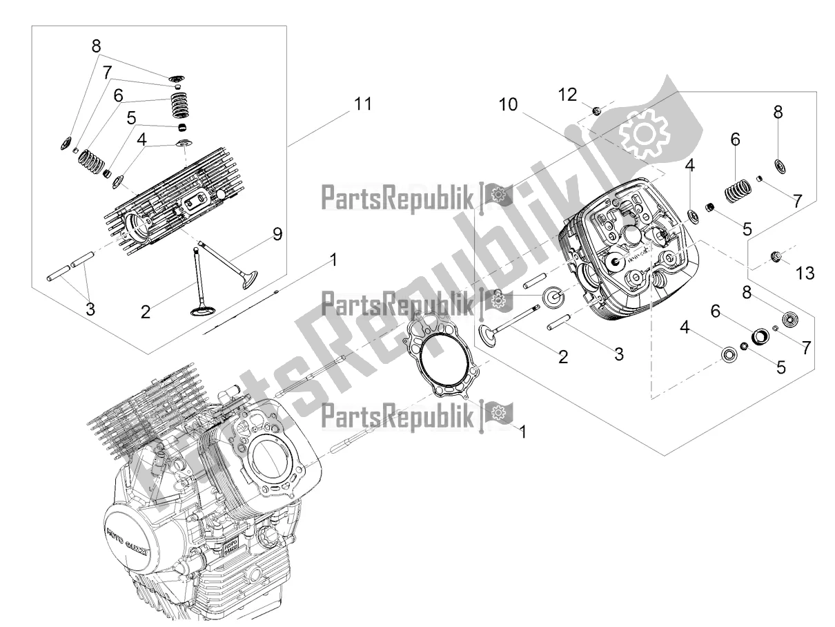 Toutes les pièces pour le Culasse - Soupapes du Moto-Guzzi V7 III Carbon Shine 750 2019