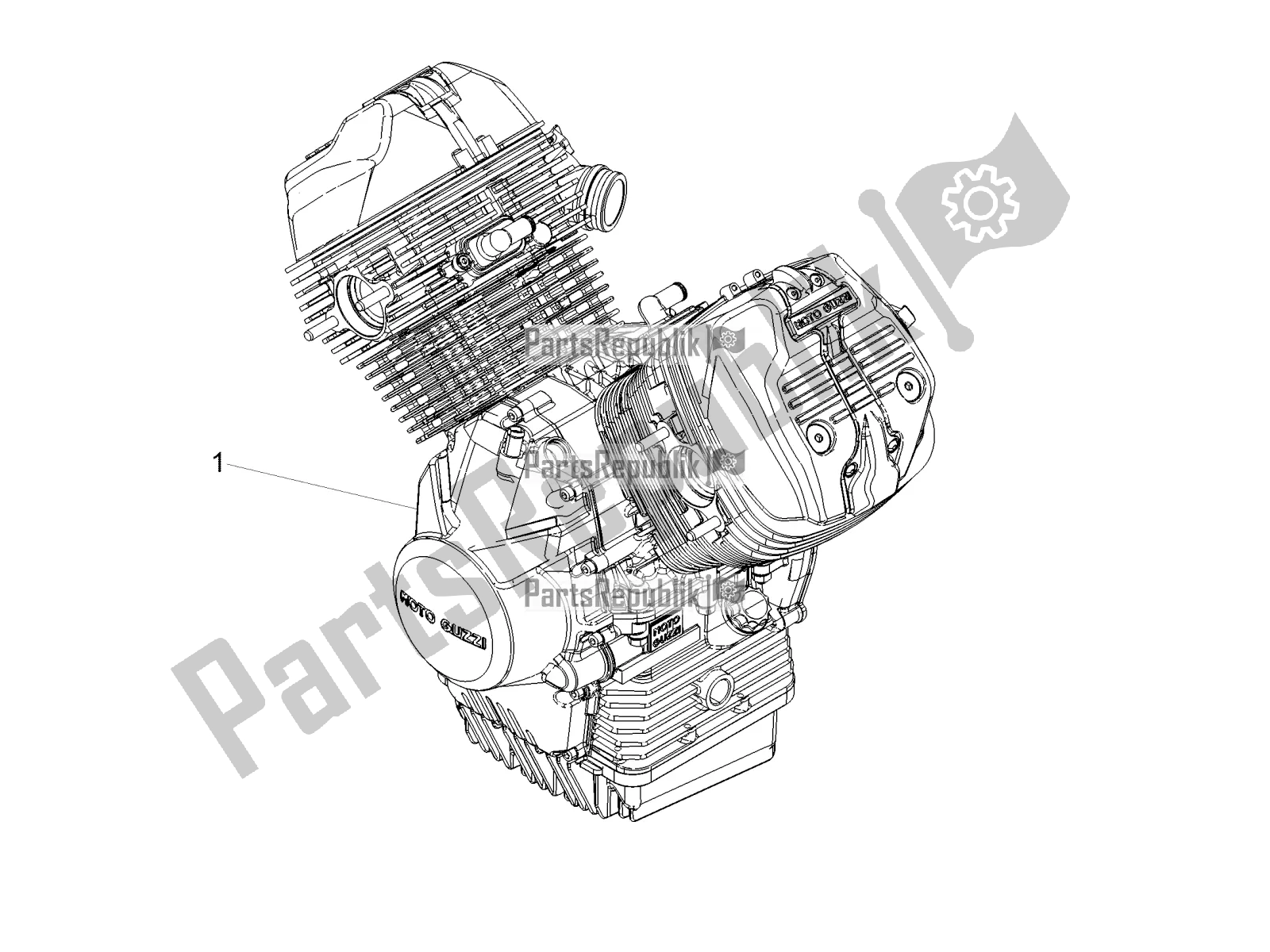 Tutte le parti per il Leva Parziale Per Il Completamento Del Motore del Moto-Guzzi V7 III Carbon Shine 750 2019