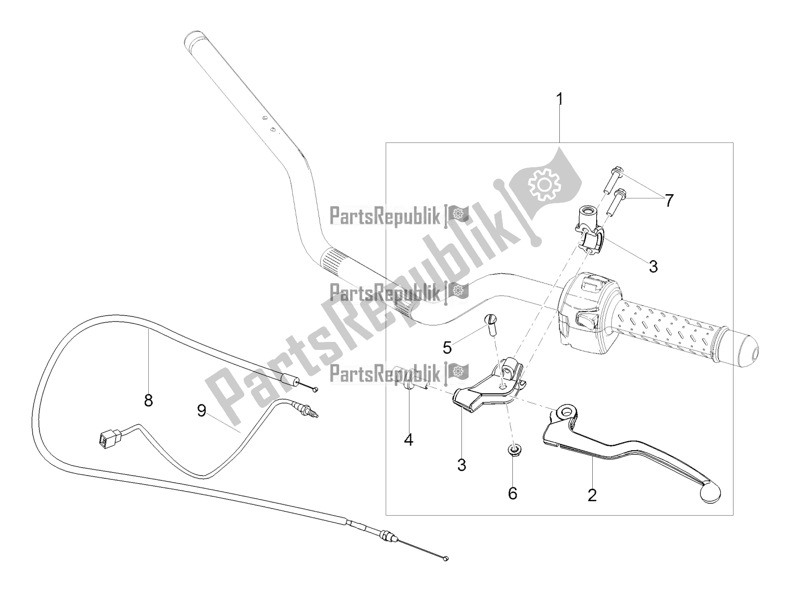 All parts for the Clutch Control of the Moto-Guzzi V7 III Limited 750 ABS 2018