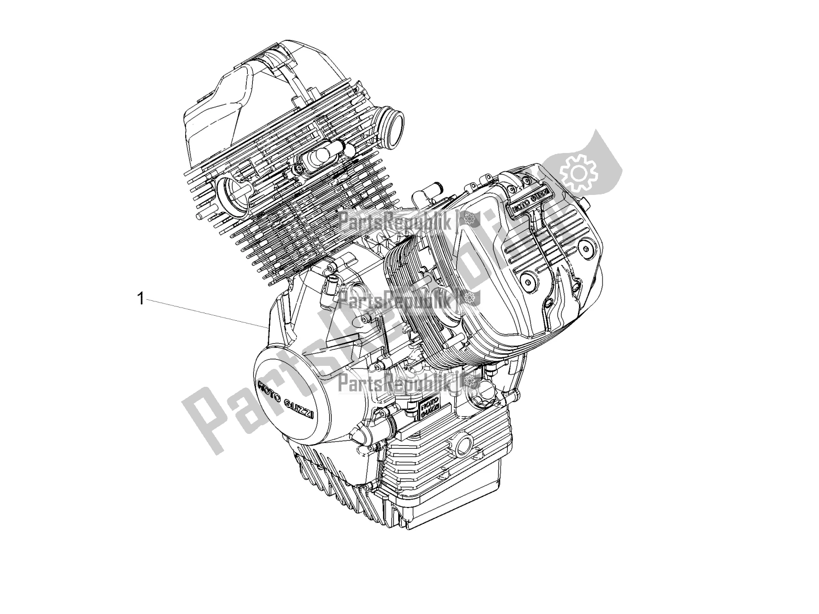 Toutes les pièces pour le Levier Partiel Pour Compléter Le Moteur du Moto-Guzzi V7 III Limited 750 ABS 2018