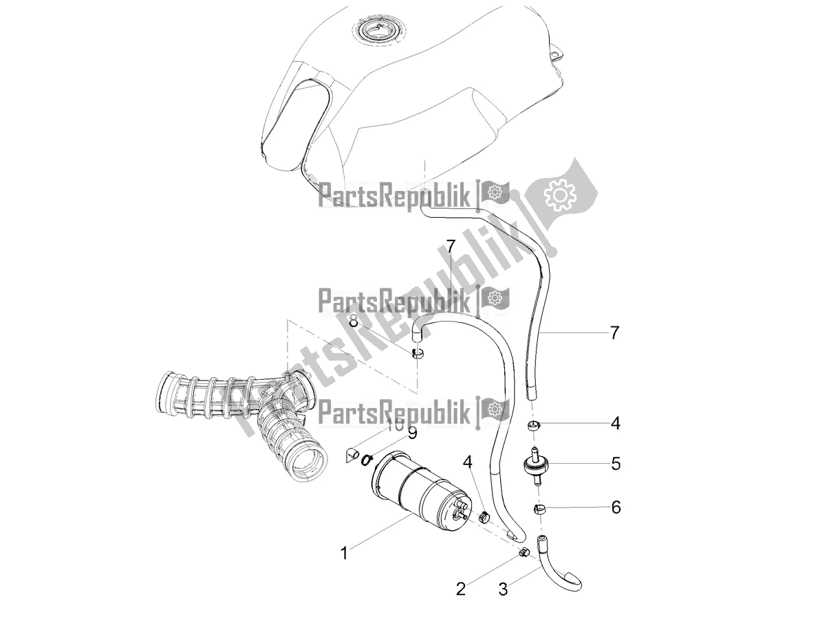 Todas las partes para Sistema De Recuperación De Vapor De Combustible de Moto-Guzzi V7 III Limited 750 ABS 2018