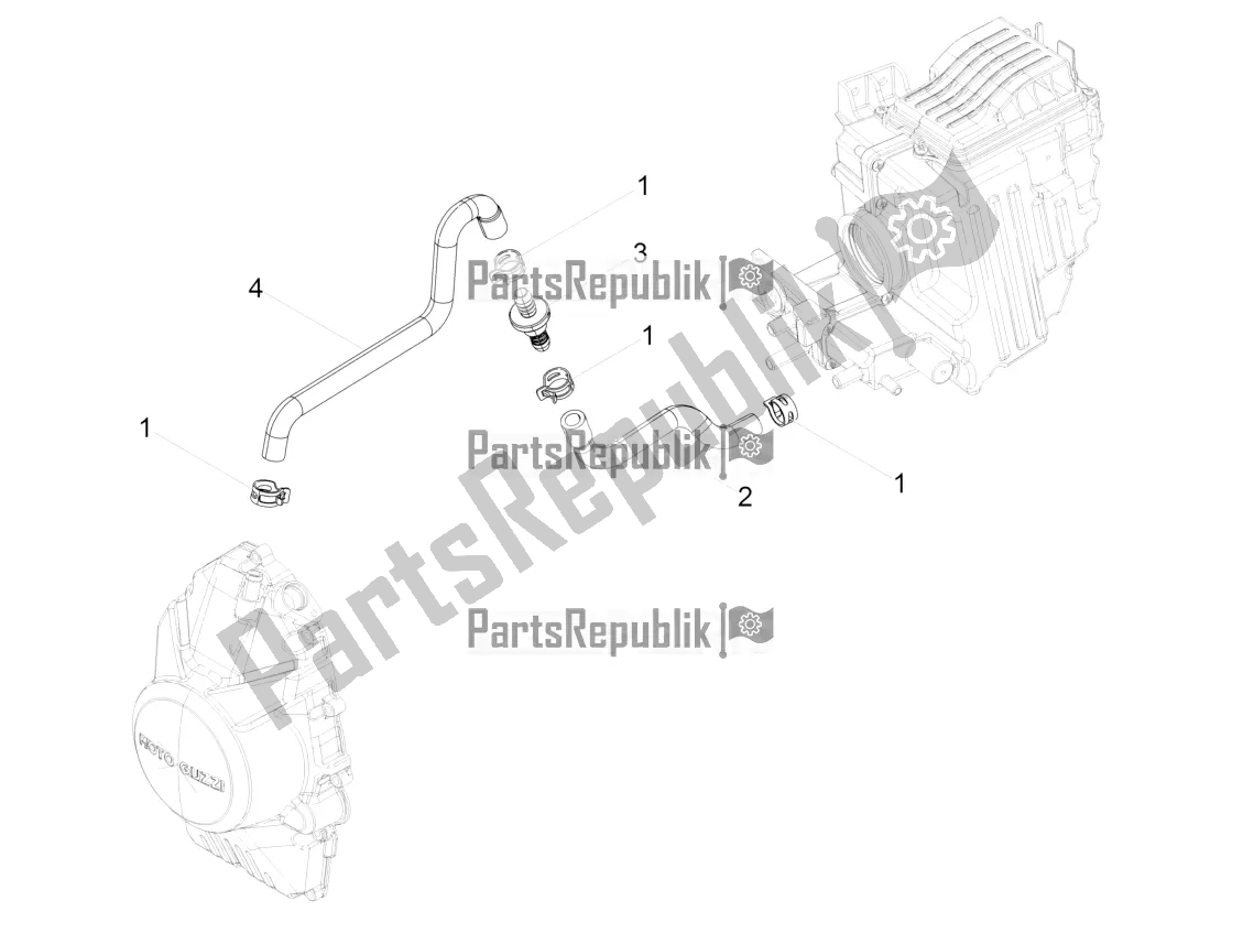 Wszystkie części do System Przedmuchu Moto-Guzzi V7 III Milano 750 ABS 2018