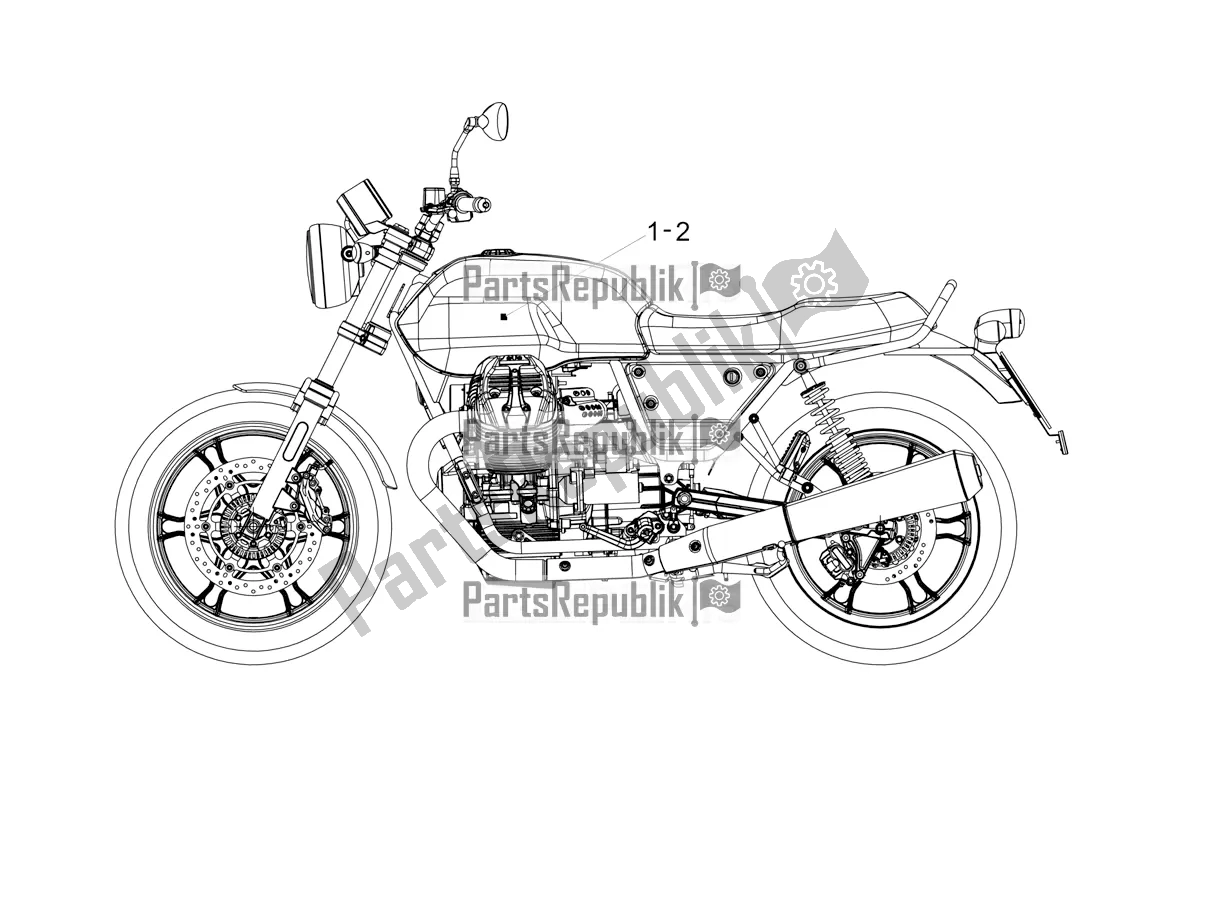 Toutes les pièces pour le Décalque du Moto-Guzzi V7 III Milano 750 ABS 2018