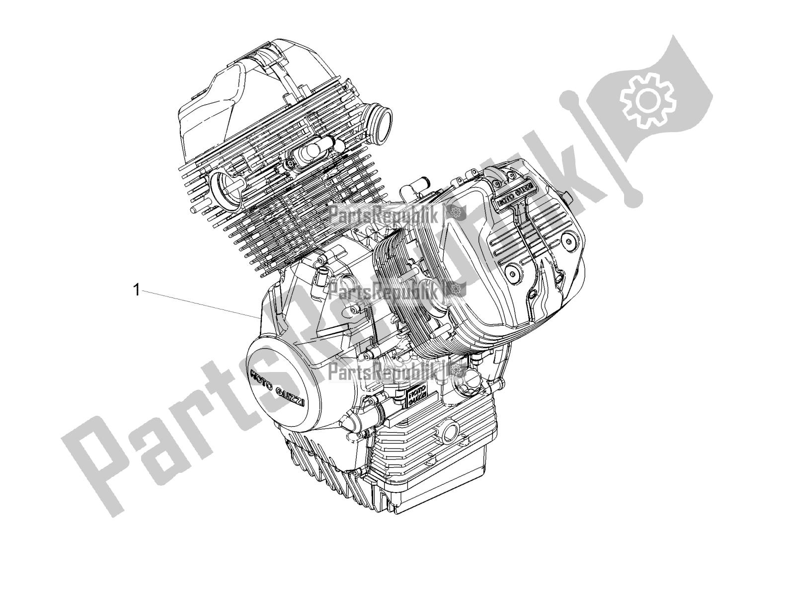 Toutes les pièces pour le Levier Partiel Pour Compléter Le Moteur du Moto-Guzzi V7 III Milano 750 ABS 2018