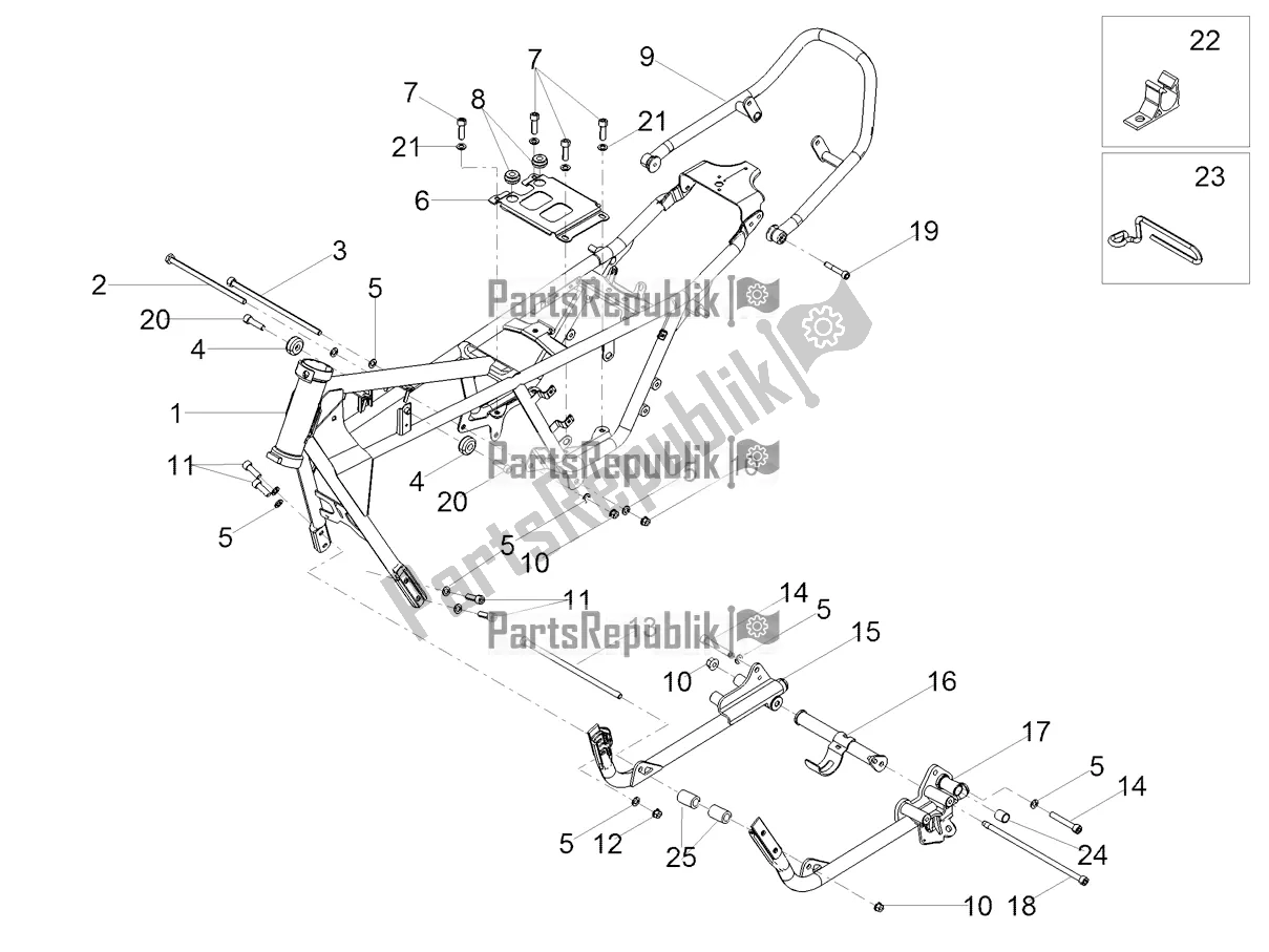 Todas las partes para Marco de Moto-Guzzi V7 III Milano 750 ABS 2018