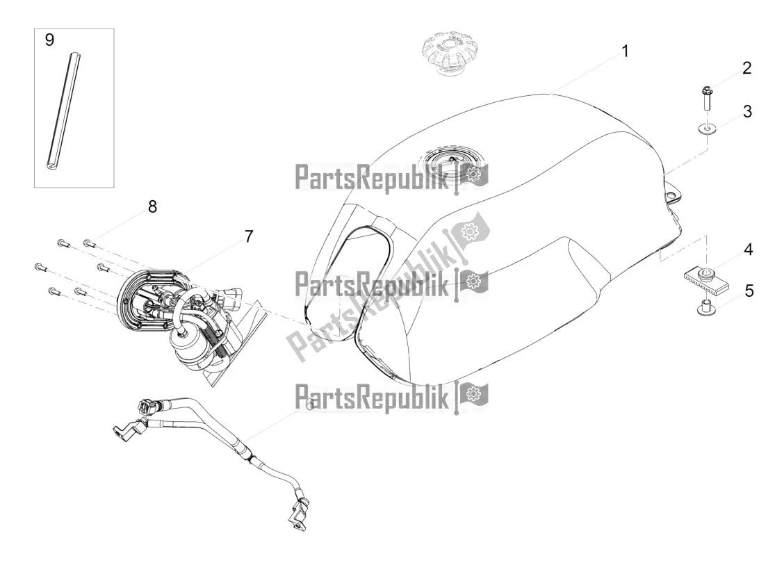 Toutes les pièces pour le Réservoir D'essence du Moto-Guzzi V7 III Milano 750 ABS 2018