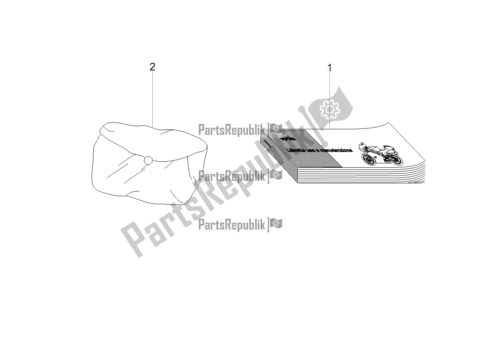 All parts for the Plate Set / Various of the Moto-Guzzi V7 III Milano 750 ABS 2019